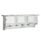 Alaterre Furniture Country Cottage Coat Hooks with Storage Cubbies, White Antique Finish ACCA04WA - alternate 1